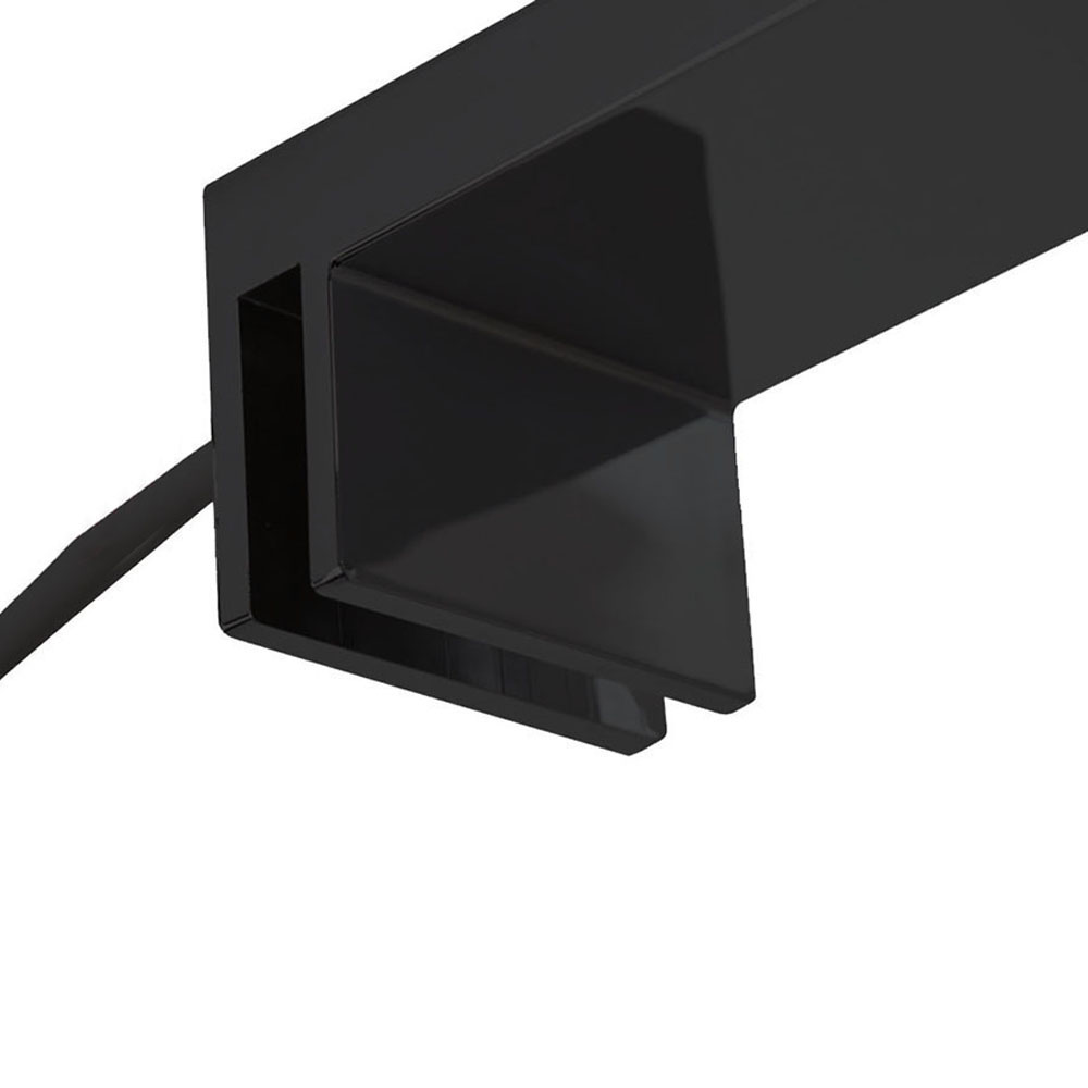 Kibath Aplique Led de baño 30 cm URBAN 8W acabado negro mate 4000 K fabricado en ABS - Imagen 6