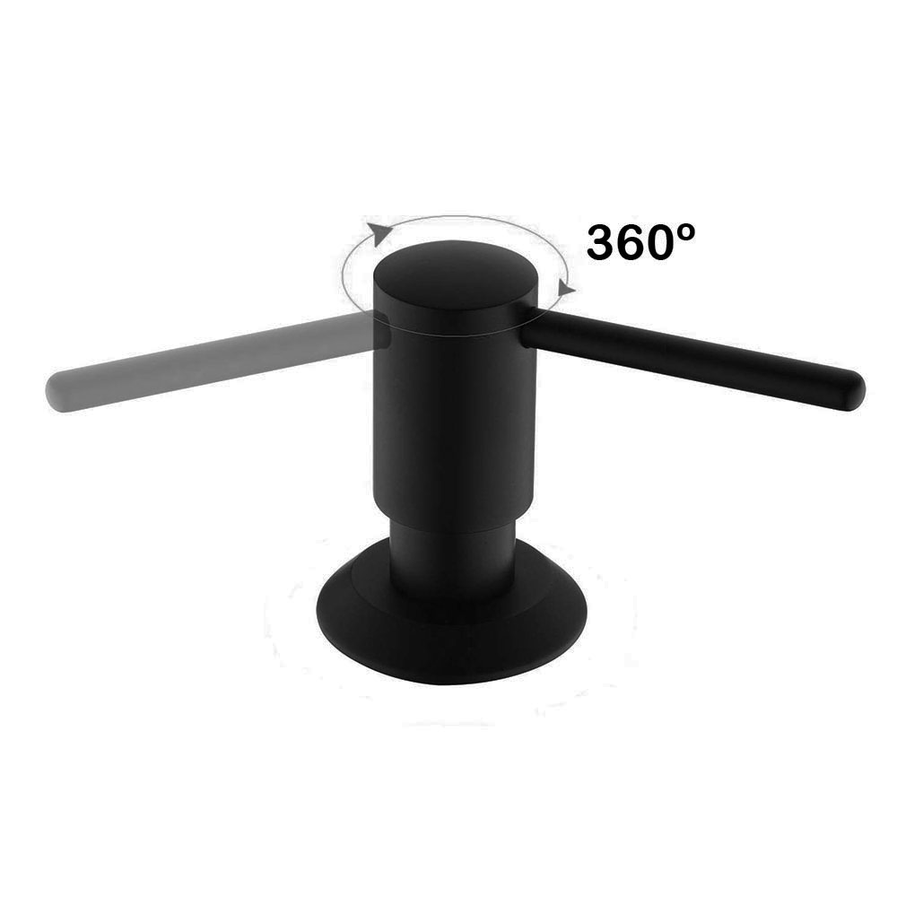 Kibath Dosificador de Gel para empotrar en encimera redondo fabricado en latón - Imagen 10