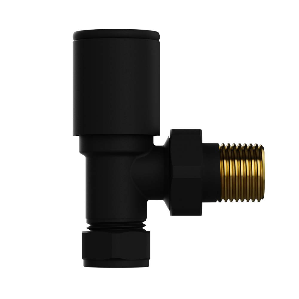 Kibath Llave Radiador Secatoallas acabado negro mate fabricado en latón - Imagen 2