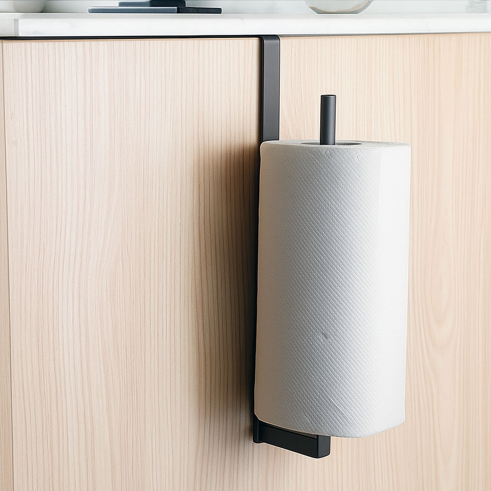 Kibath Percha lateral portarrollos acabado GUN METAL fabricado en acero inoxidable - Imagen 2