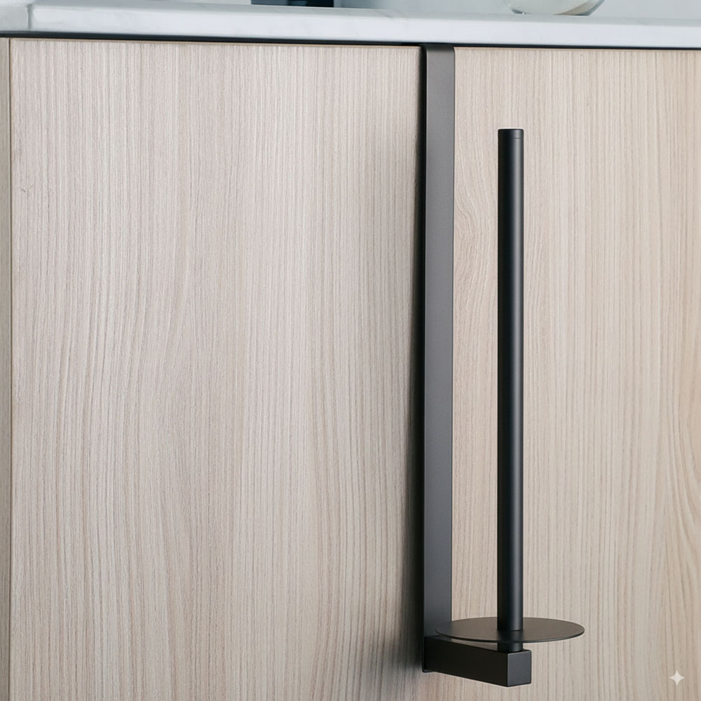 Kibath Percha lateral portarrollos acabado GUN METAL fabricado en acero inoxidable - Imagen 4