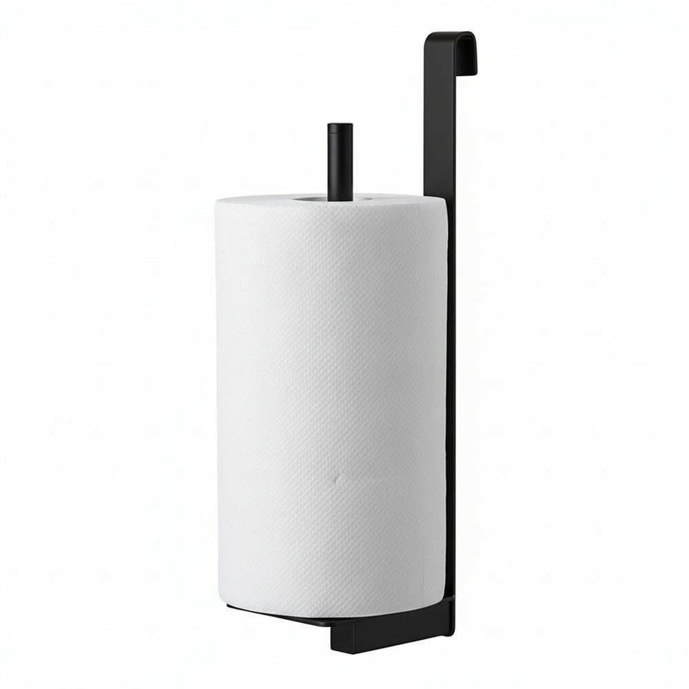 Kibath Percha lateral portarrollos acabado NEGRO MATE fabricado en acero inoxidable - Imagen 3