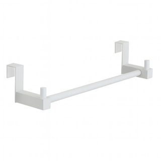 Kibath Toallero sin taladros de 36 cm acabado BLANCO MATE fabricado en acero inoxidable