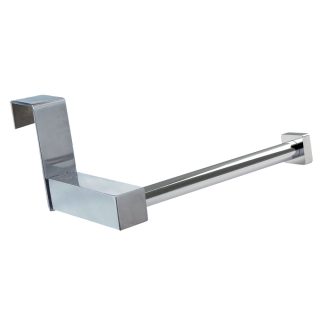 Kibath Portarrollos de 14,5 cm sin taladros acabado cromo brillo de acero inoxidable