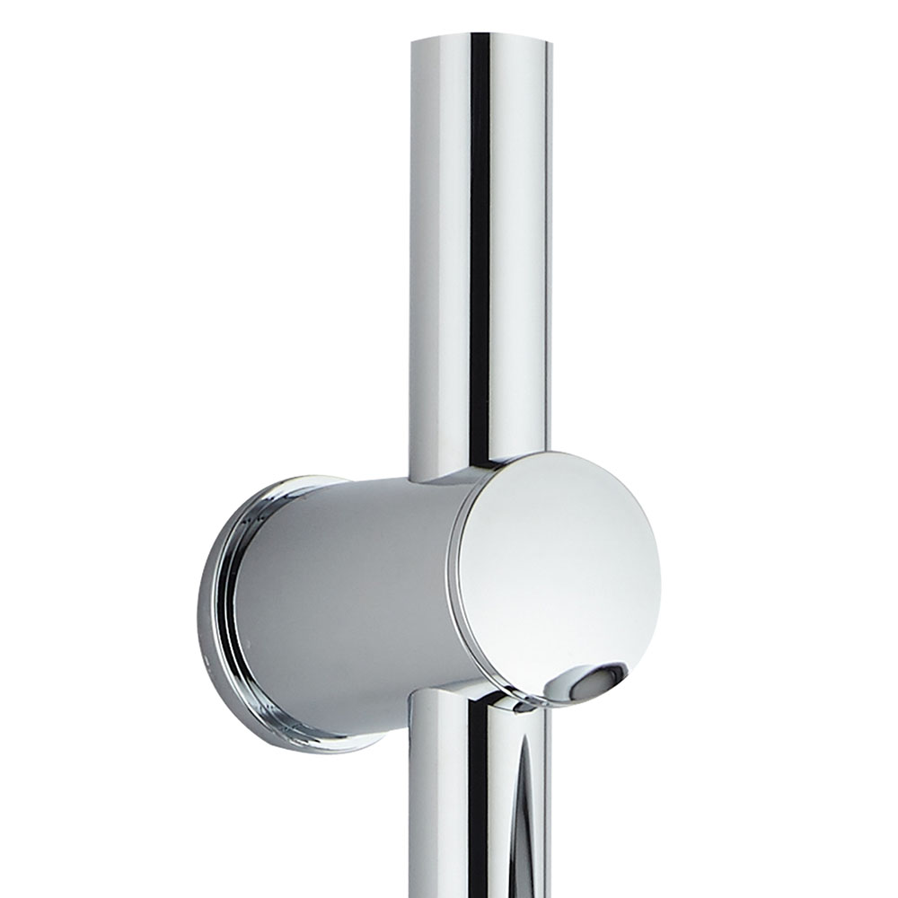 Kibath Soporte para barra de ducha ARA acabado cromo brillo fabricado en ABS