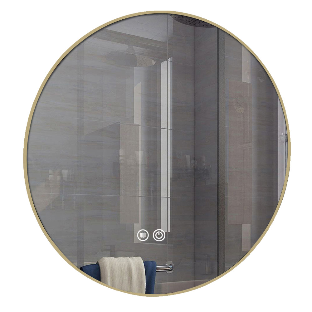 Kibath Espejo Led RUM 24W redondo de 80 cm espejo Tº variable