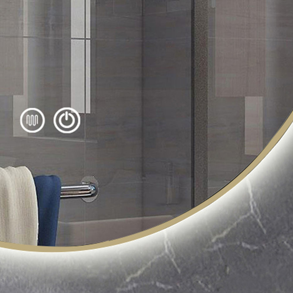 Kibath Espejo Led RUM 24W redondo de 80 cm espejo Tº variable - Imagen 4