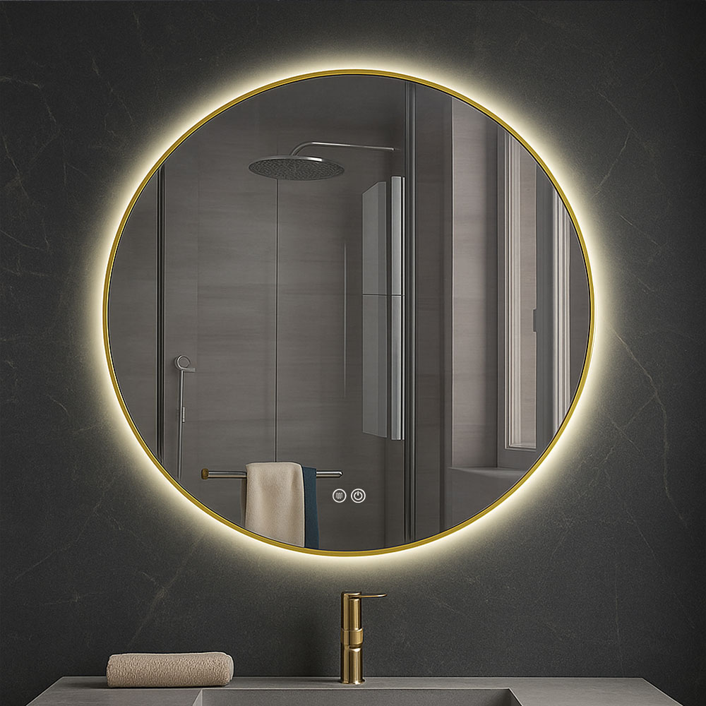 Kibath Espejo Led RUM 24W redondo de 80 cm espejo Tº variable - Imagen 6