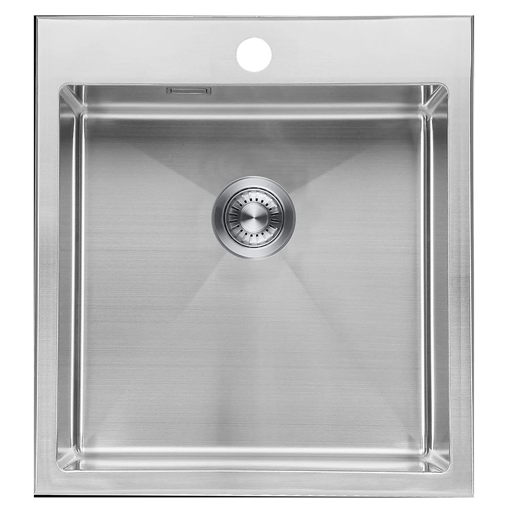 Kibath Fregadero cuadrado SOL cuadrado de acero inoxidable - Imagen 4