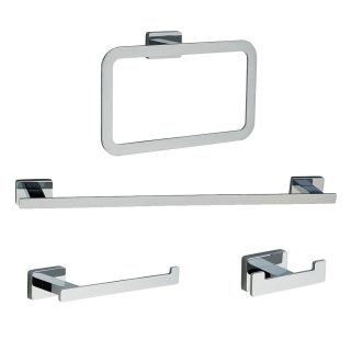 Kibath Pack Accesorios Baño de SIERRA acabado cromo brillo de acero inoxidable