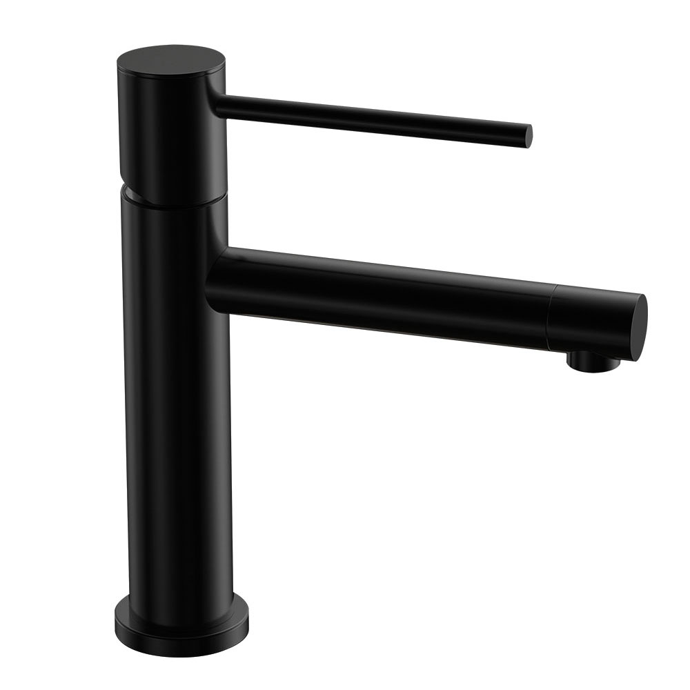 Kibath Pack monomando ZUÑI columna y grifo acabado negro mate fabricado en latón - Imagen 2