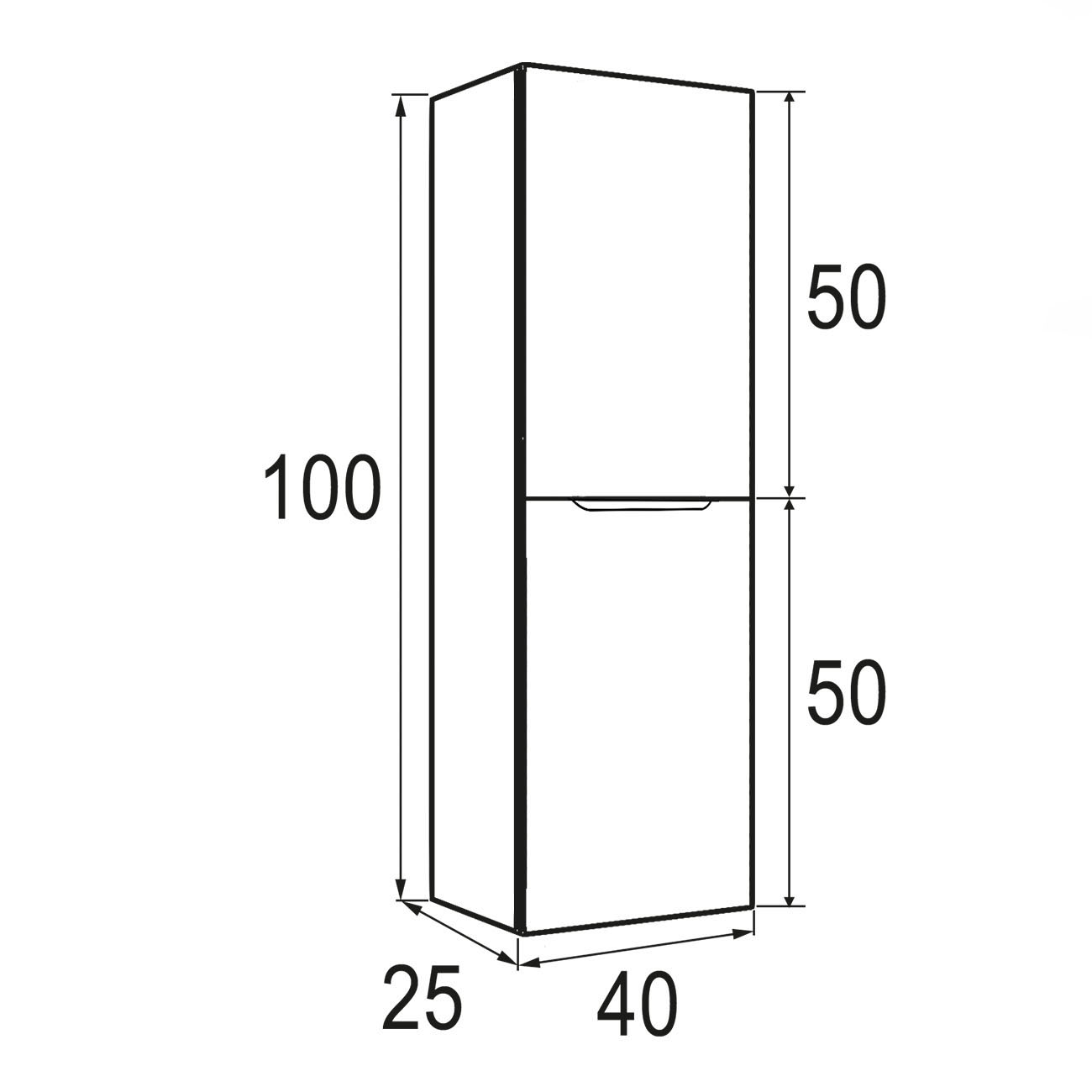 Kibath Mueble auxiliar de baño, mod. MUN 35x32 cm acabado Roble Ostippo mate de colgar - Imagen 5