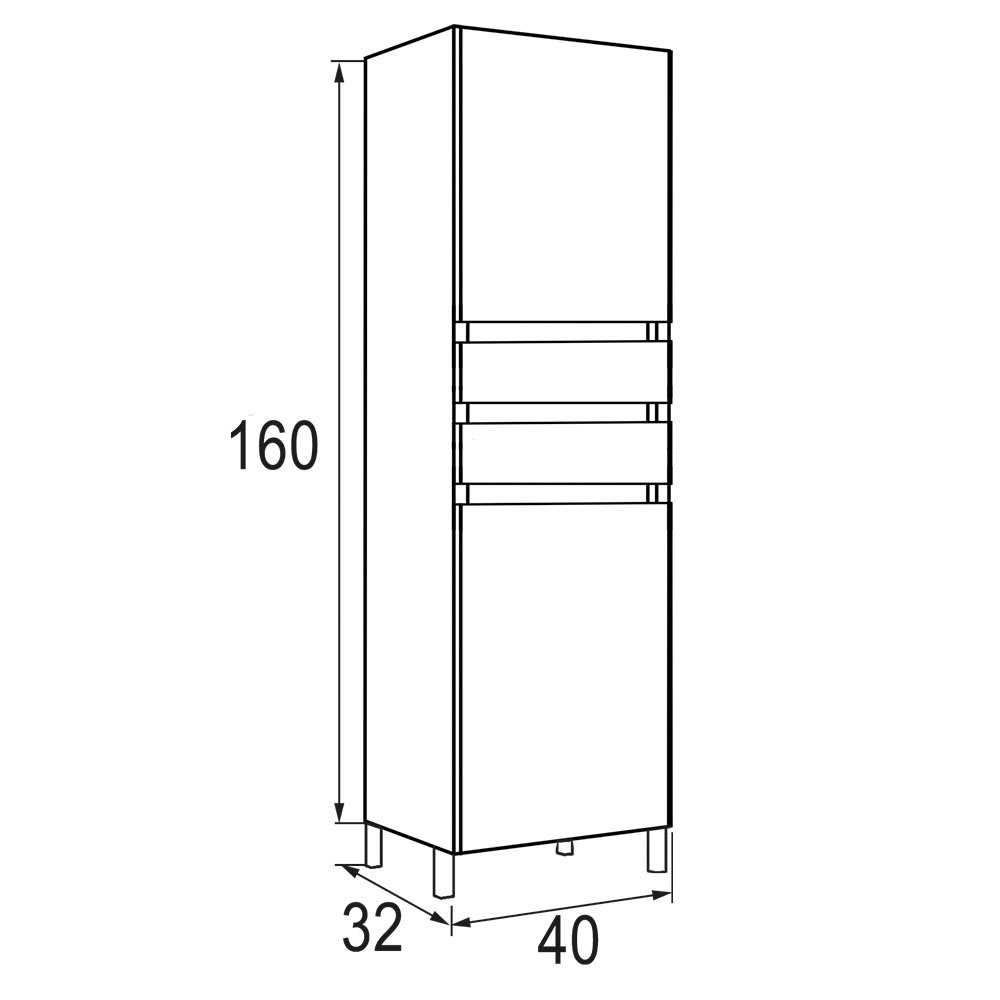 Kibath Mueble auxiliar de baño, mod. URBAN 35x32 cm acabado Roble Natural mate de colgar - Imagen 5