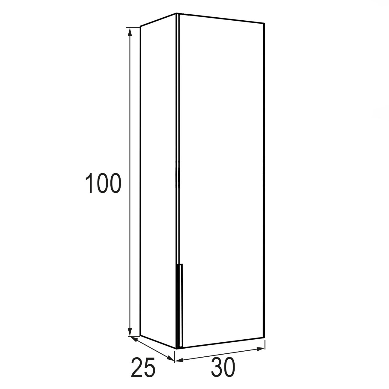Kibath Mueble auxiliar de baño, mod. TRIBU 35x32 cm acabado Roble Ostippo mate de colgar - Imagen 4