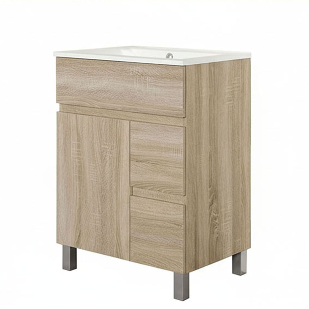 Kibath Mueble de baño con, mod. URBAN 50×40 cm acabado Roble Natural mate 2 cajones y 2 puertas