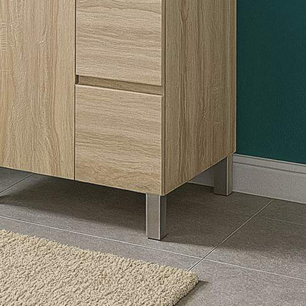 Kibath Mueble de baño con, mod. URBAN 50x40 cm acabado Roble Natural mate 2 cajones y 2 puertas - Imagen 3