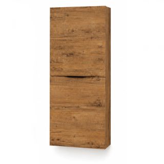 Kibath Mueble auxiliar de baño, mod. MUN 35x32 cm acabado Roble Ostippo mate de colgar