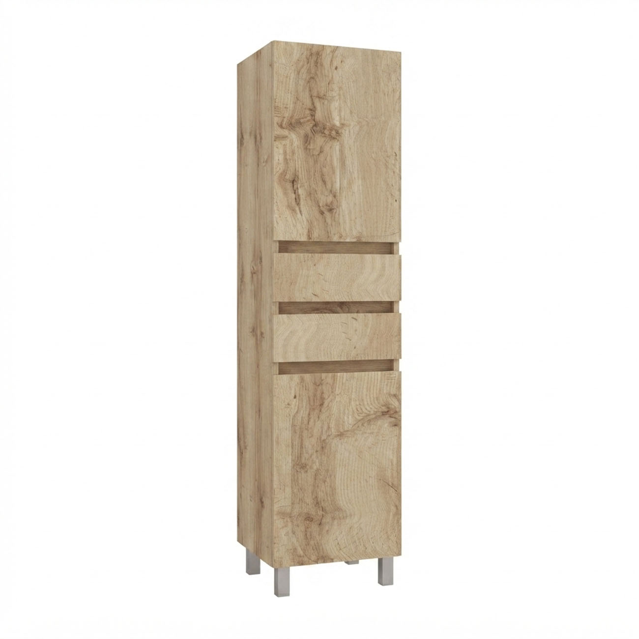 Kibath Mueble auxiliar de baño, mod. URBAN 35x32 cm acabado Roble Natural mate de colgar