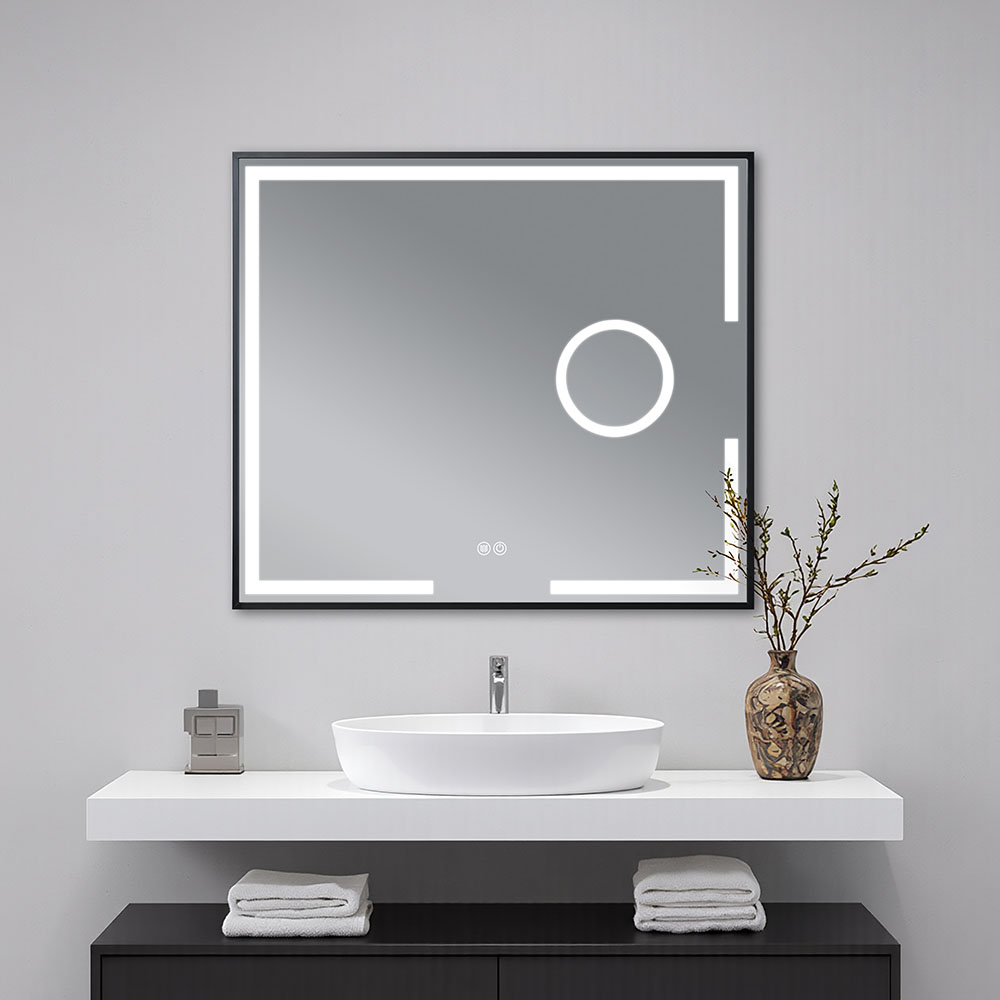 Kibath Espejo de baño AUMENT 80x100 acabado Vidrio brillo de colgar - Imagen 2