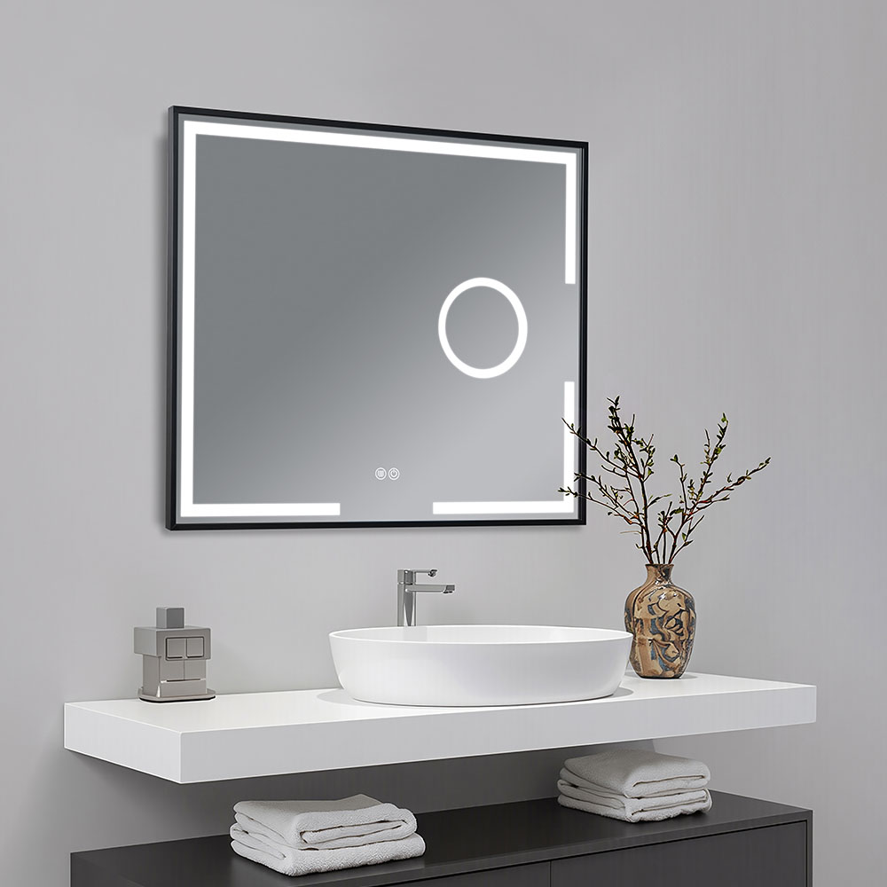 Kibath Espejo de baño AUMENT 80x100 acabado Vidrio brillo de colgar - Imagen 3