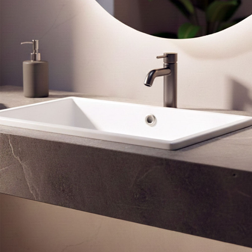 Kibath Pack grifo de lavabo y grifo de bidet REY acabado GUN METAL mate fabricado en latón - Imagen 6