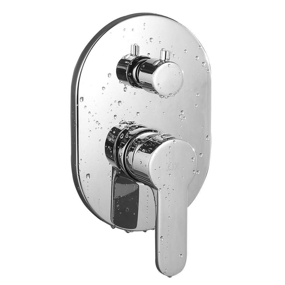 Kibath Grifo De Ducha Empotrada monomando VAL solo grifo acabado cromo brillo fabricado en latón - Imagen 2