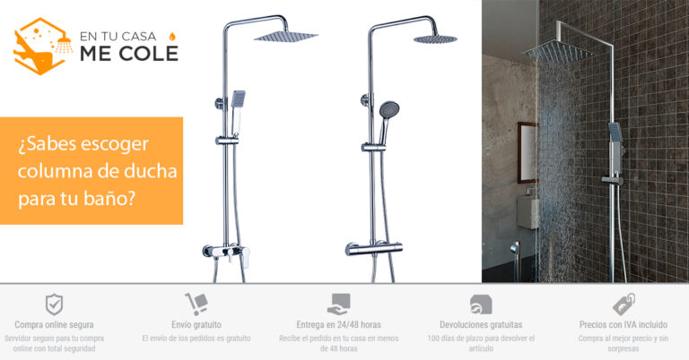 Cómo elegir la columna de ducha perfecta para tu baño